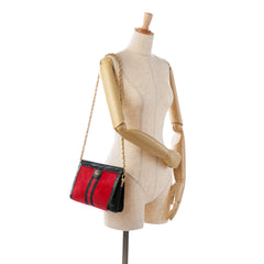 Small Suede Ophidia Chain Crossbody Bag