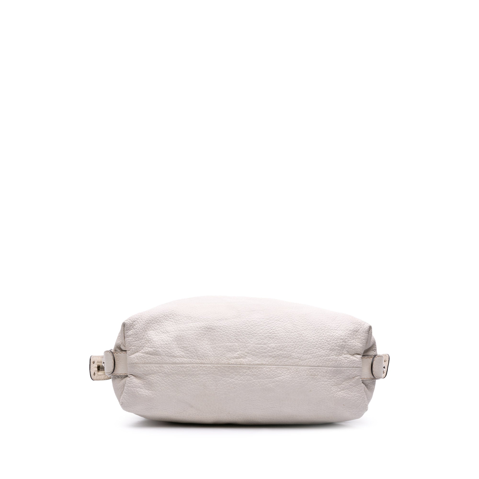 Large Pebbled Calfskin Bamboo Bar Tassel Tote