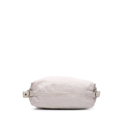 Large Pebbled Calfskin Bamboo Bar Tassel Tote