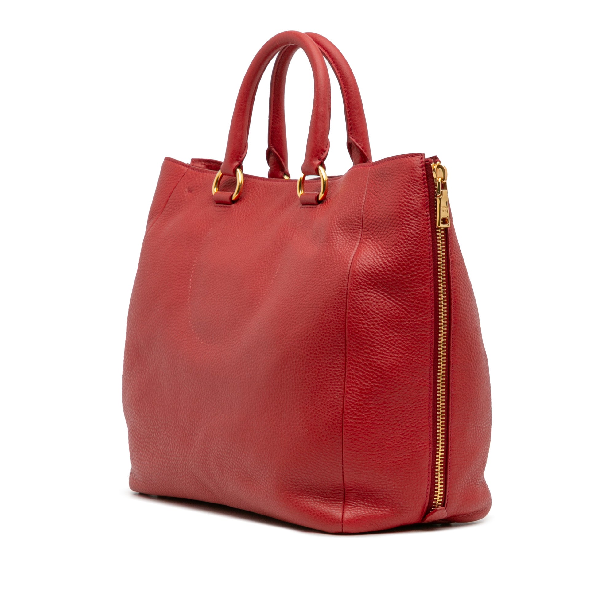 Vitello Daino Side Zip Convertible Tote