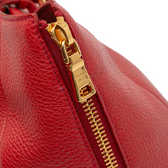 Vitello Daino Side Zip Convertible Tote