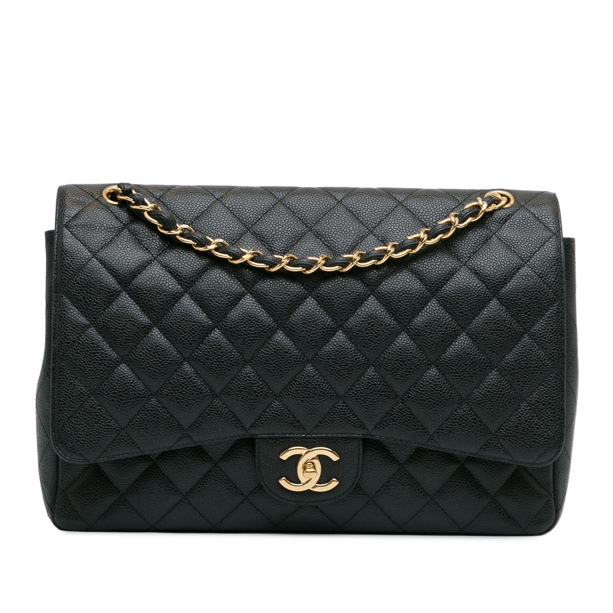 Maxi Classic Caviar Double Flap_0