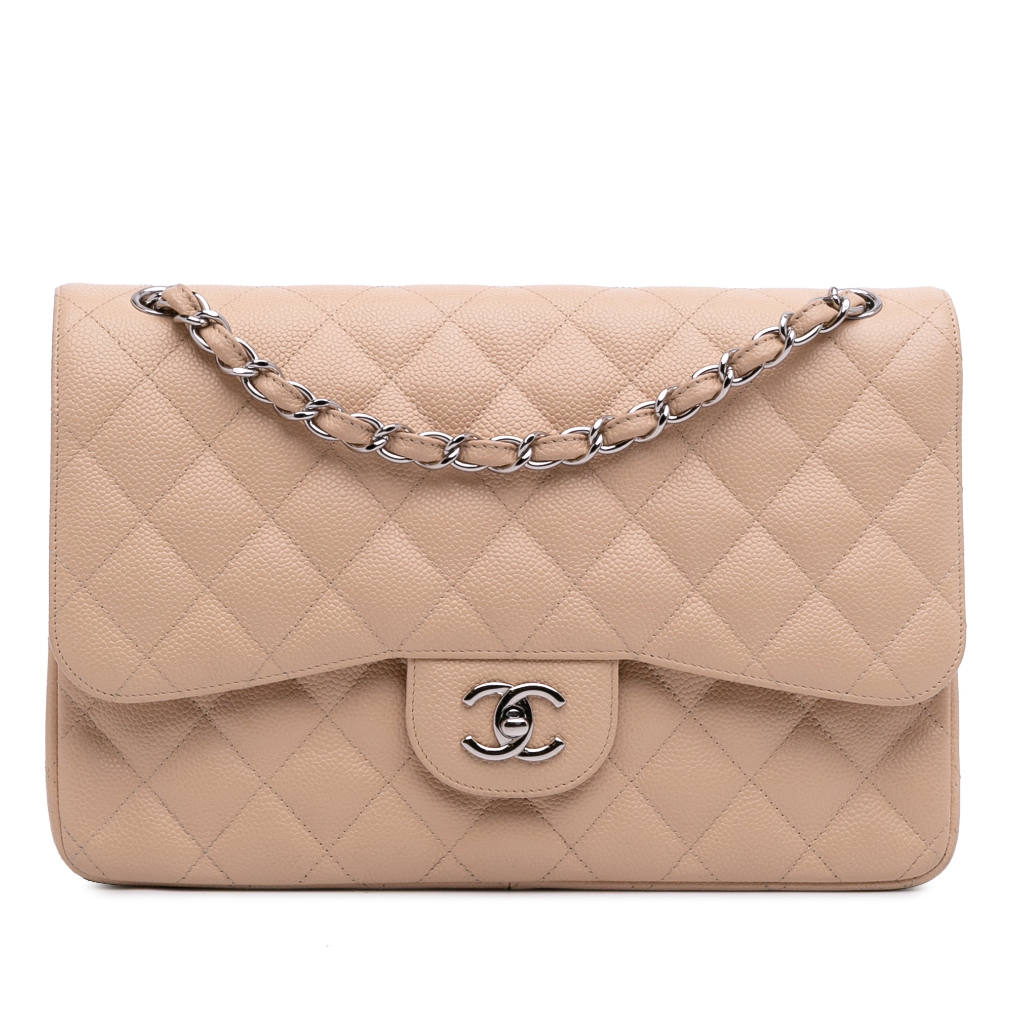 Jumbo Classic Caviar Double Flap