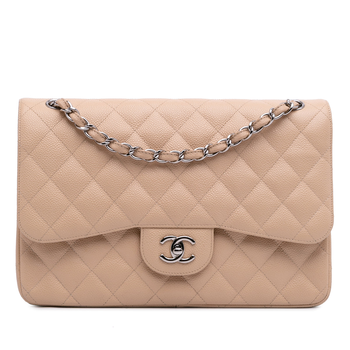 Jumbo Classic Caviar Double Flap