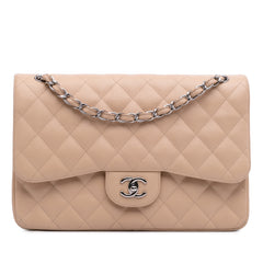 Jumbo Classic Caviar Double Flap