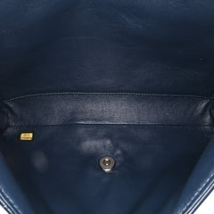 CC Quilted Patent Clutch With Chain
