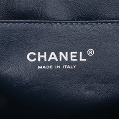 CC Quilted Patent Clutch With Chain