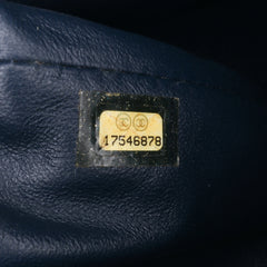 CC Quilted Patent Clutch With Chain
