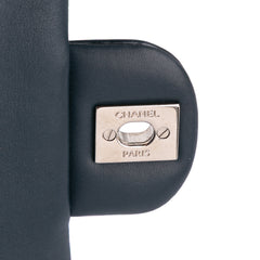 CC Quilted Patent Clutch With Chain