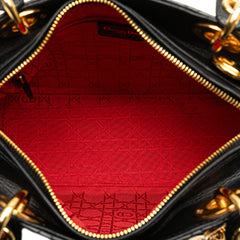 Medium Lambskin Cannage Lady Dior