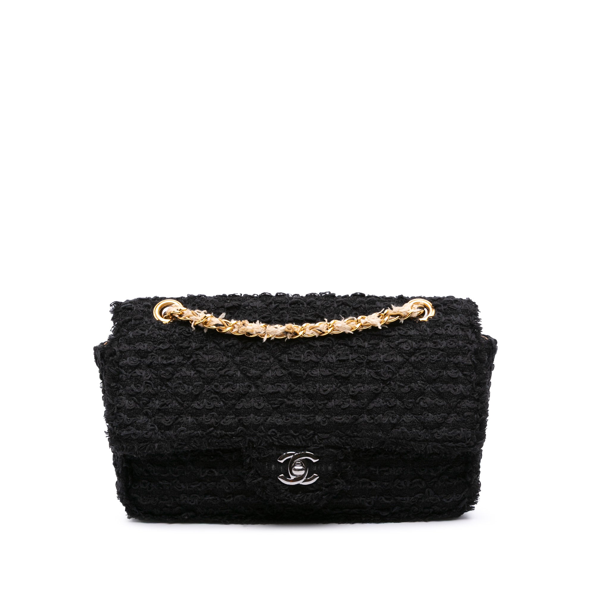 Medium Classic Tweed Single Flap