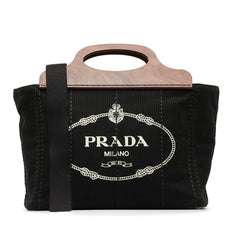 Wood Handle Canapa Logo Satchel_0