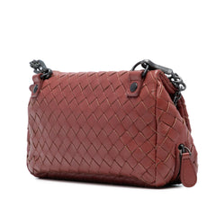 Mini Nappa Intrecciato Expandable Chain Flap Crossbody