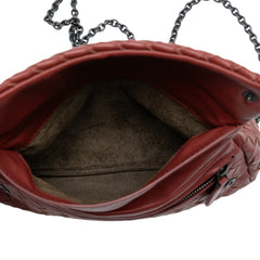 Mini Nappa Intrecciato Expandable Chain Flap Crossbody