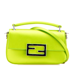 Silk Baguette Phone Pouch Satchel