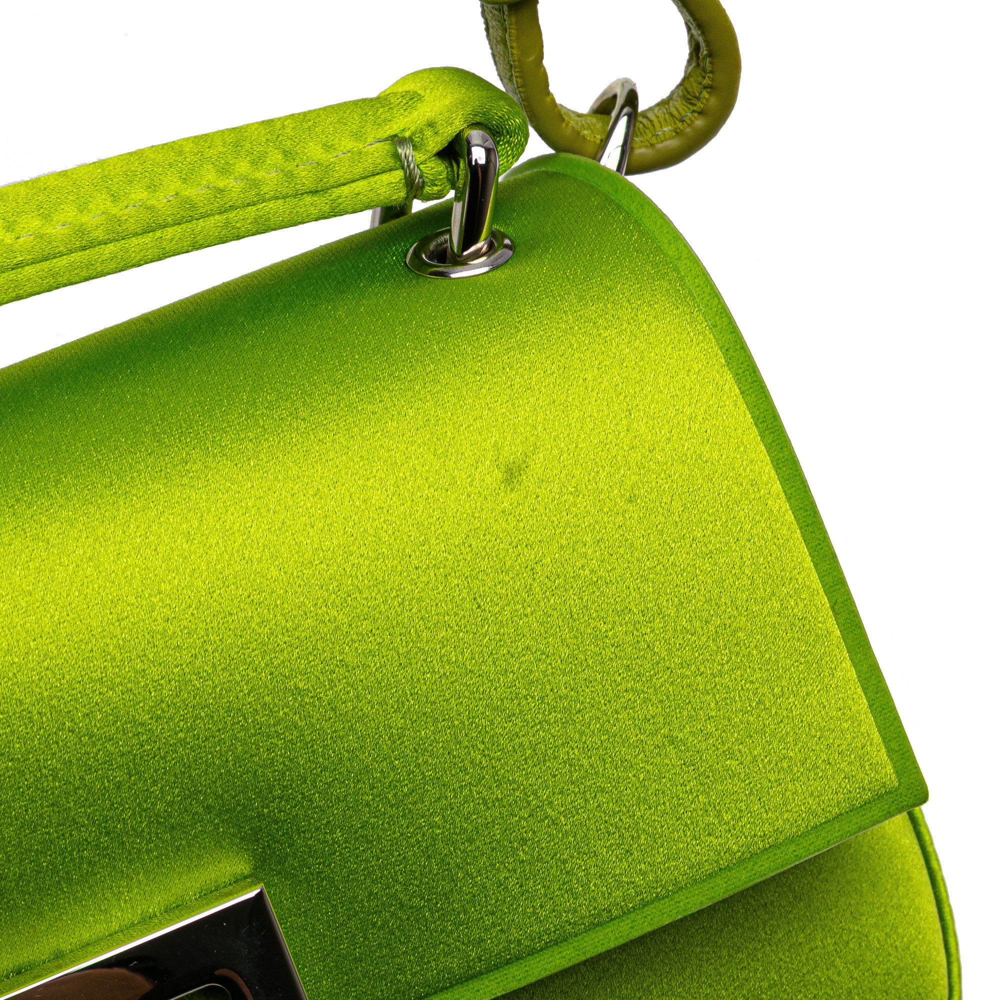 Silk Baguette Phone Pouch Satchel