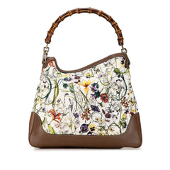 Canvas Bamboo Flora Diana Satchel