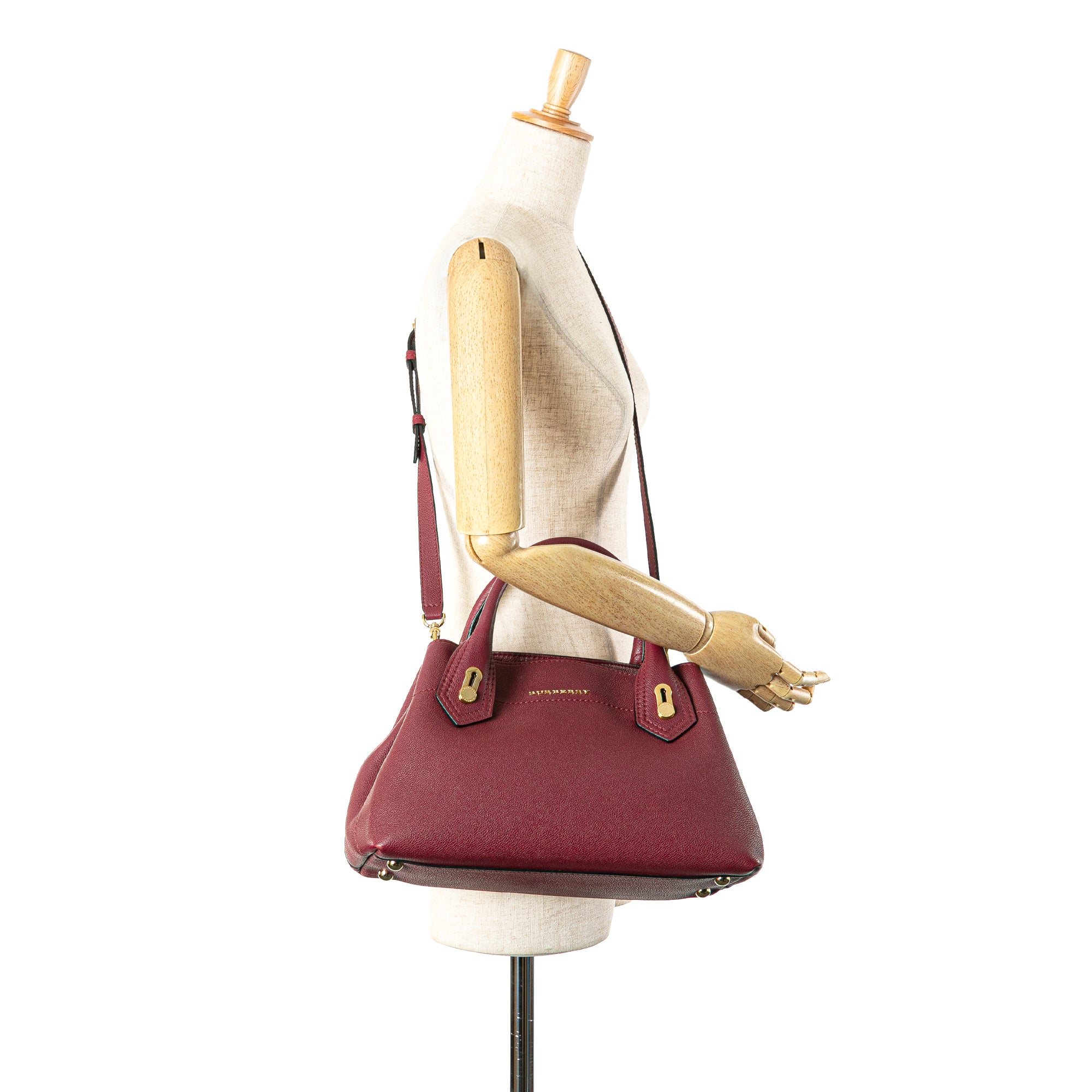 Grainy Calfskin Milton Satchel