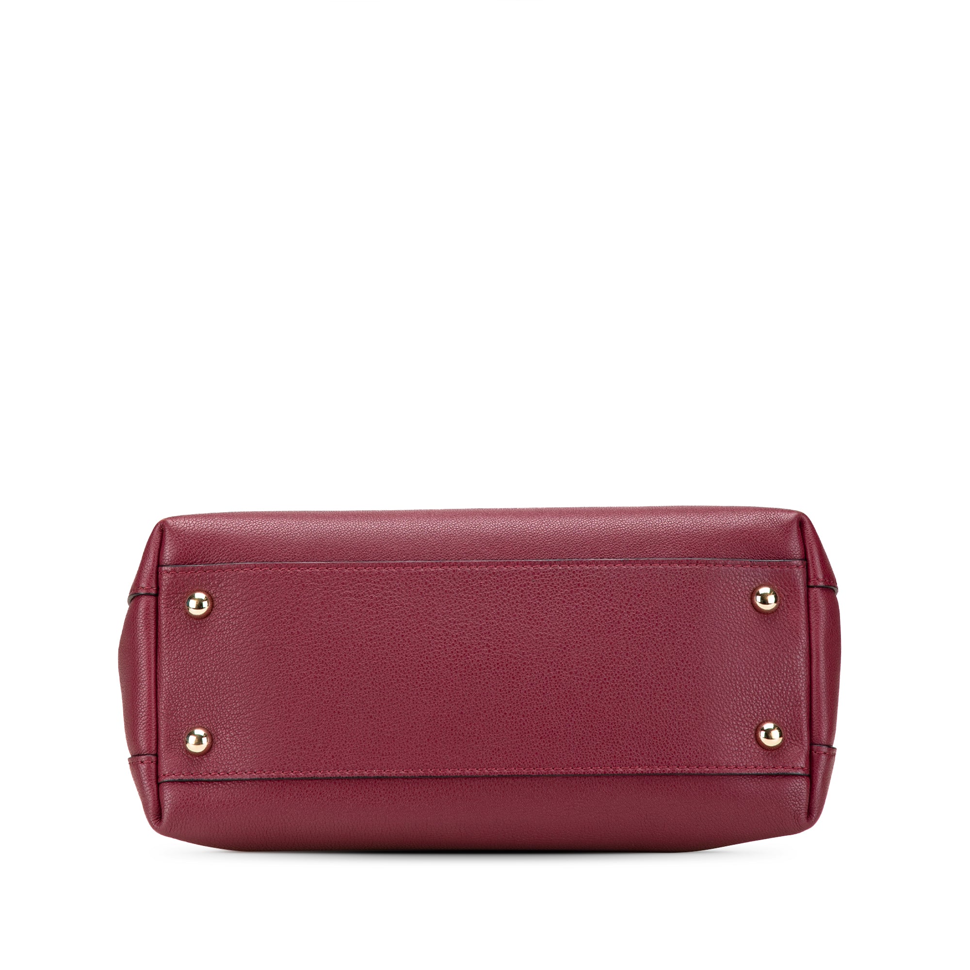 Grainy Calfskin Milton Satchel