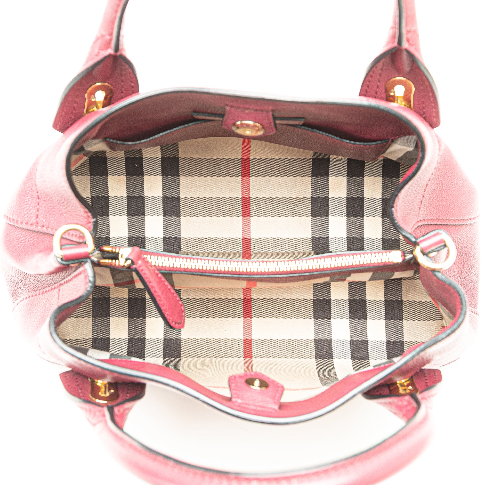 Grainy Calfskin Milton Satchel