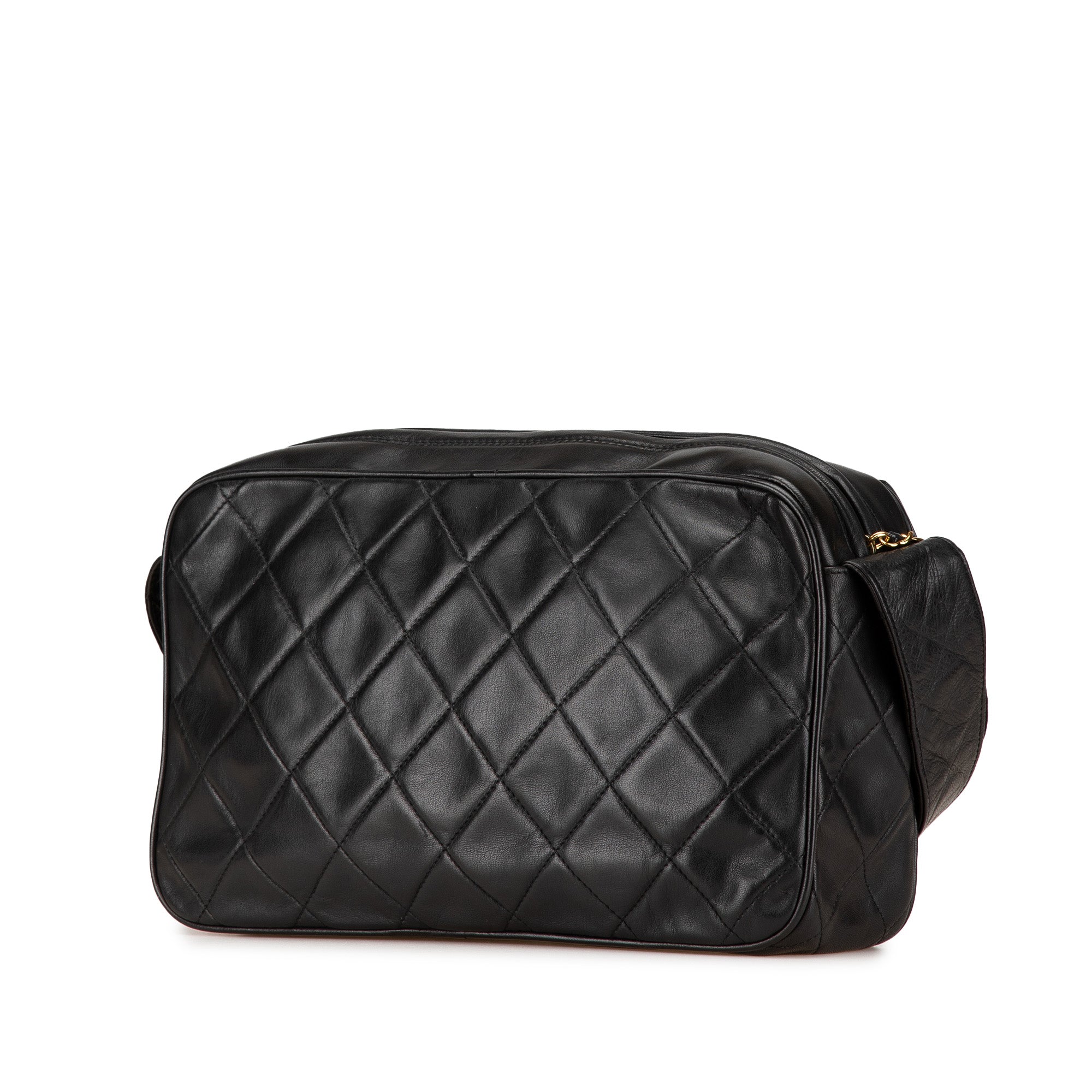 CC Quilted Lambskin Tassel Crossbody