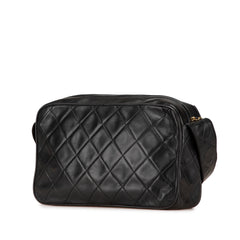 CC Quilted Lambskin Tassel Crossbody