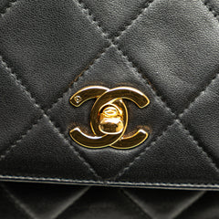 CC Quilted Lambskin Tassel Crossbody