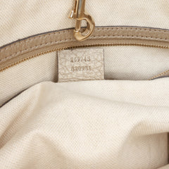 Metallic Grained Leather Bella Tote