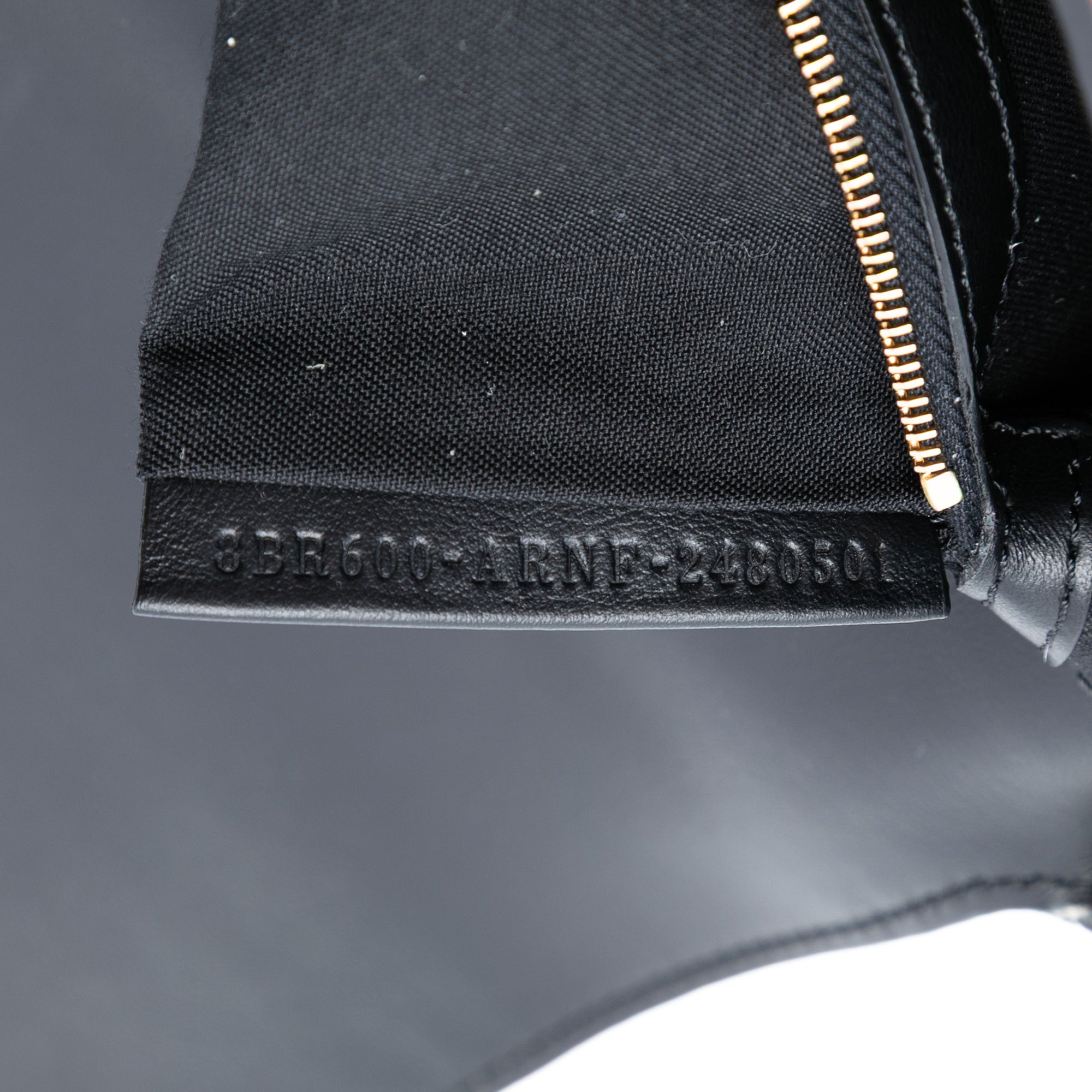 Leather Geometric Baguette Satchel