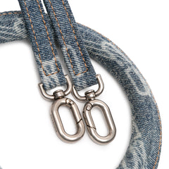 Small BB Monogram Denim Hourglass Top Handle Bag