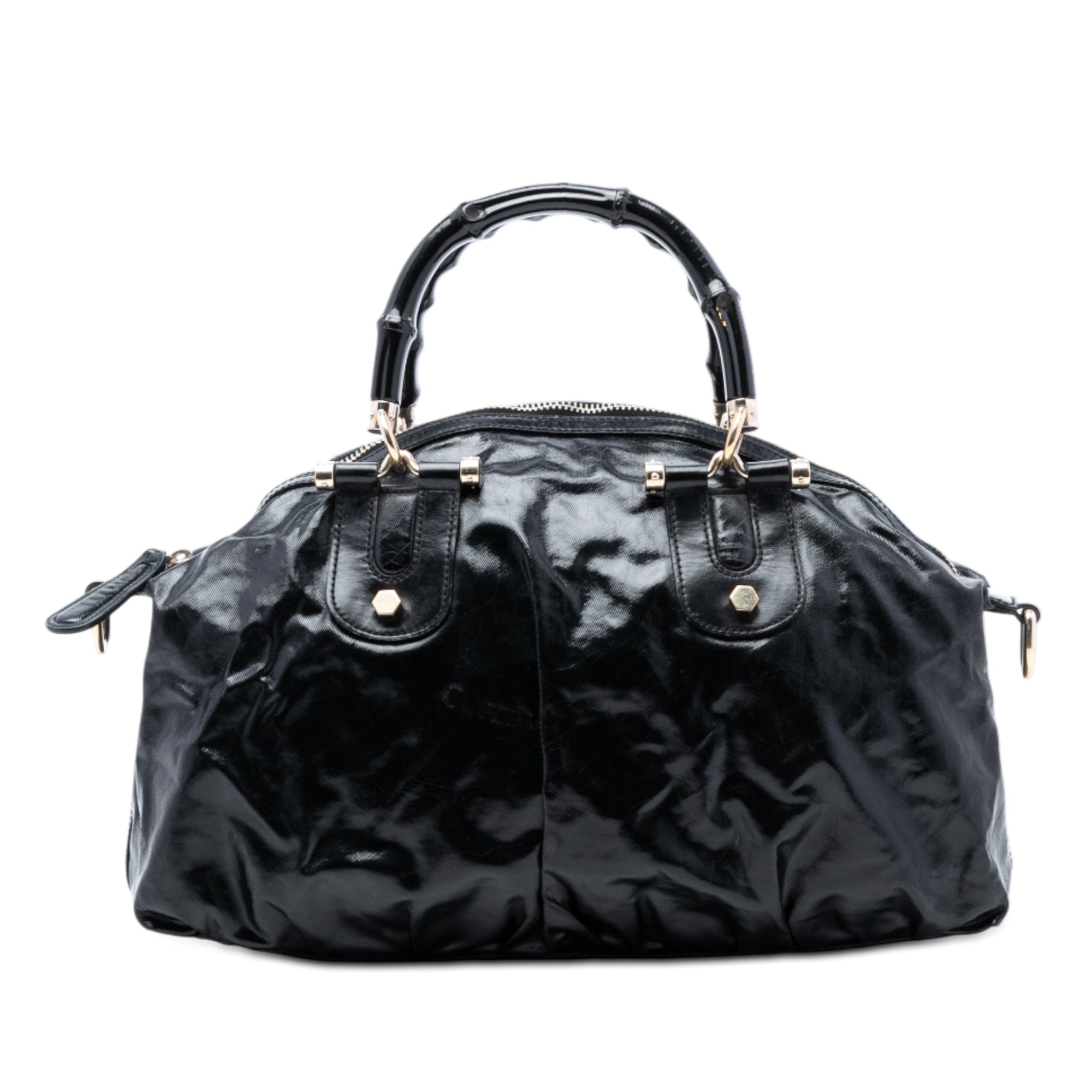 Coated Canvas Bamboo Dialux Pop Satchel