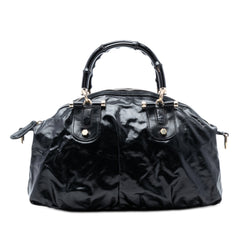 Coated Canvas Bamboo Dialux Pop Satchel