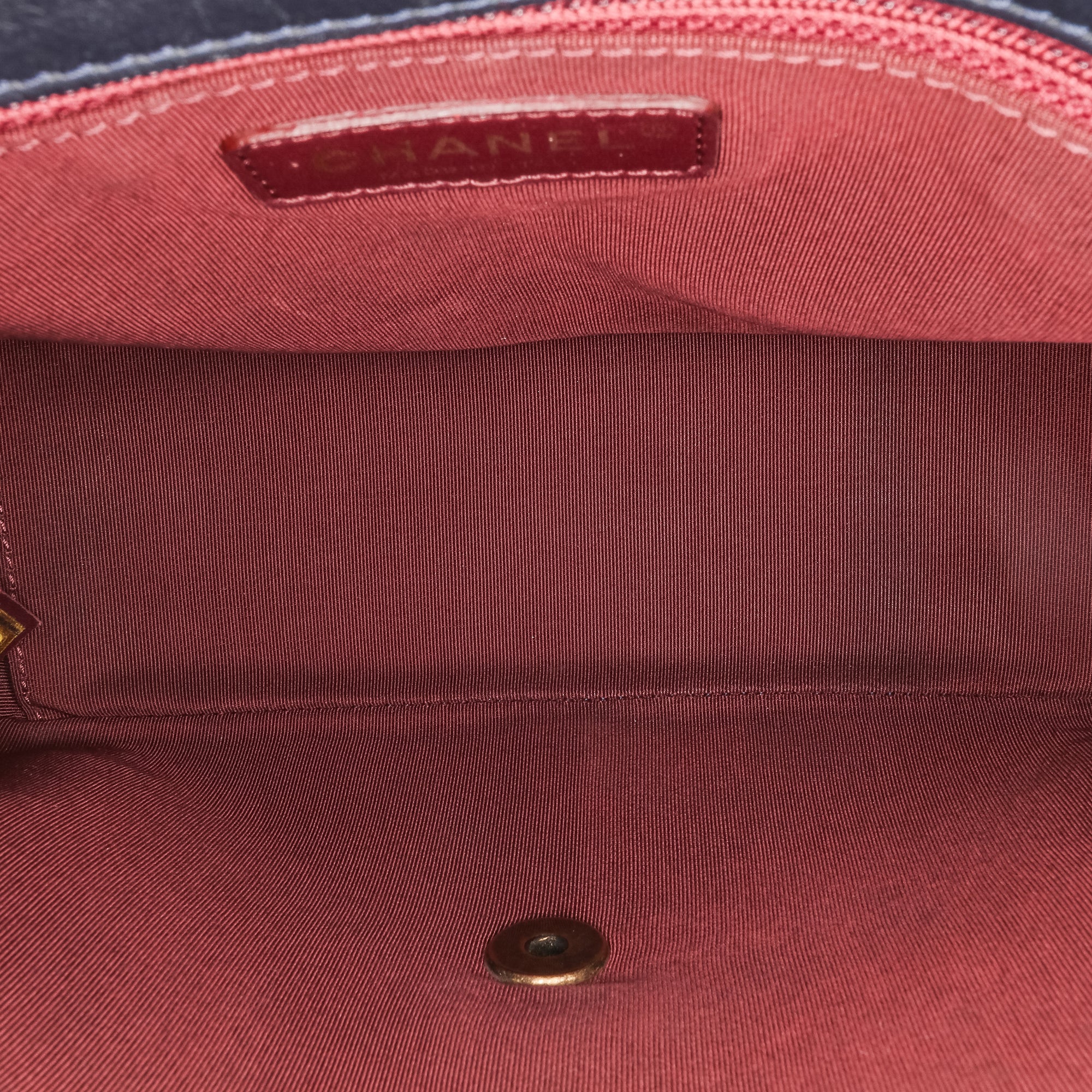 Medium Quilted Glazed Calfskin Gold Bar Top Handle Flap