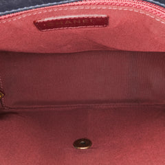 Medium Quilted Glazed Calfskin Gold Bar Top Handle Flap