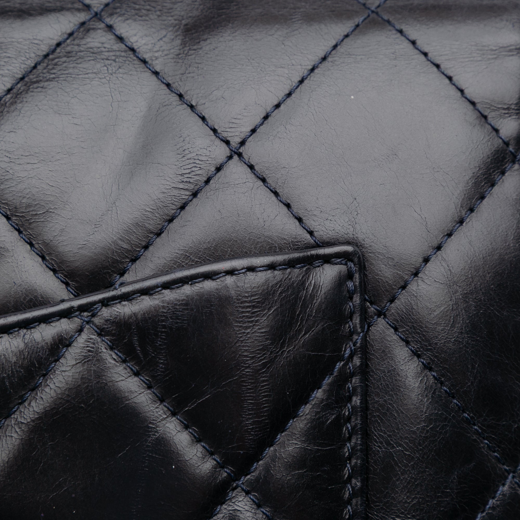 Medium Quilted Glazed Calfskin Gold Bar Top Handle Flap