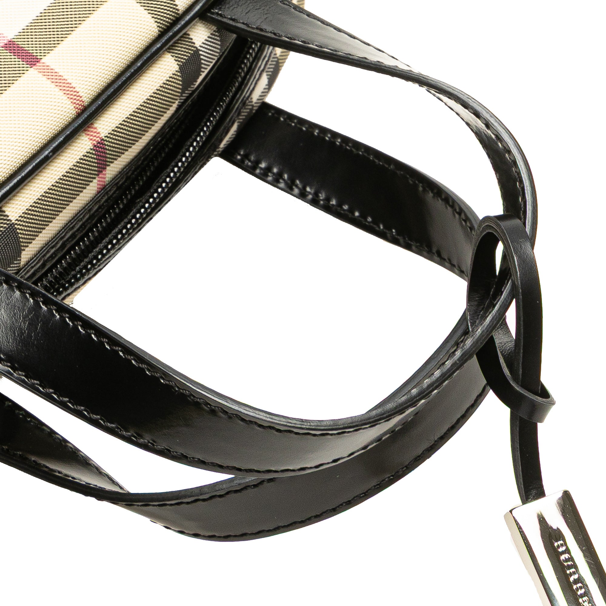 House Check Canvas Handbag