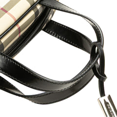 House Check Canvas Handbag