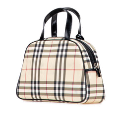 House Check Canvas Handbag