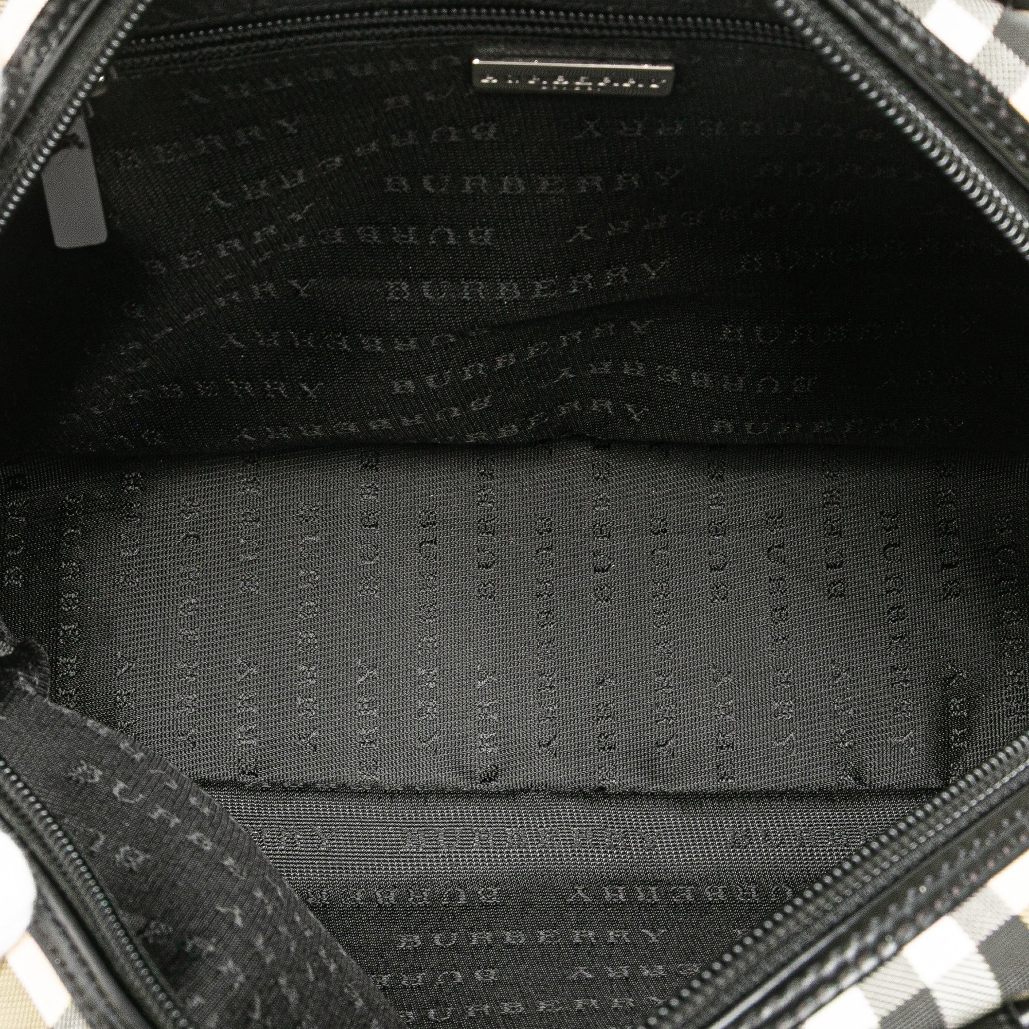 House Check Canvas Handbag