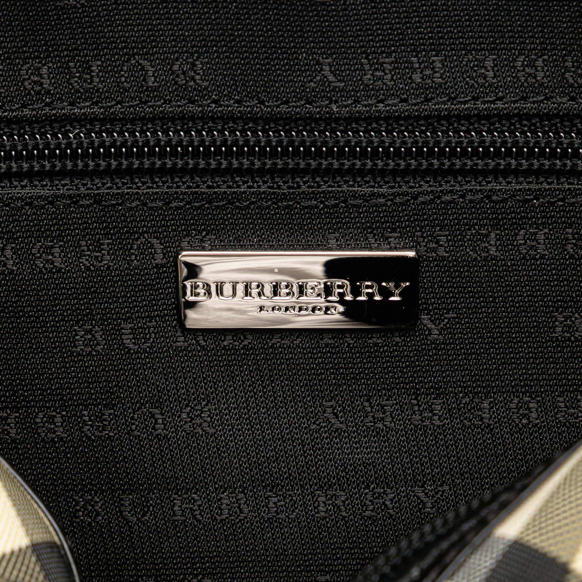 House Check Canvas Handbag