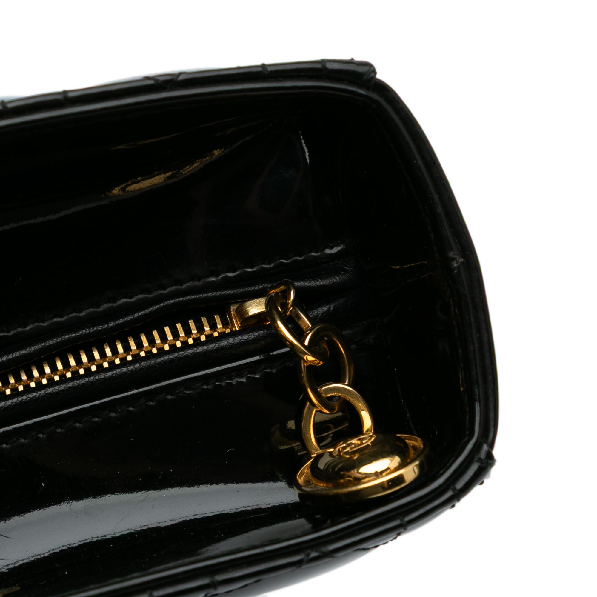 Large Patent Cannage Lady Dior