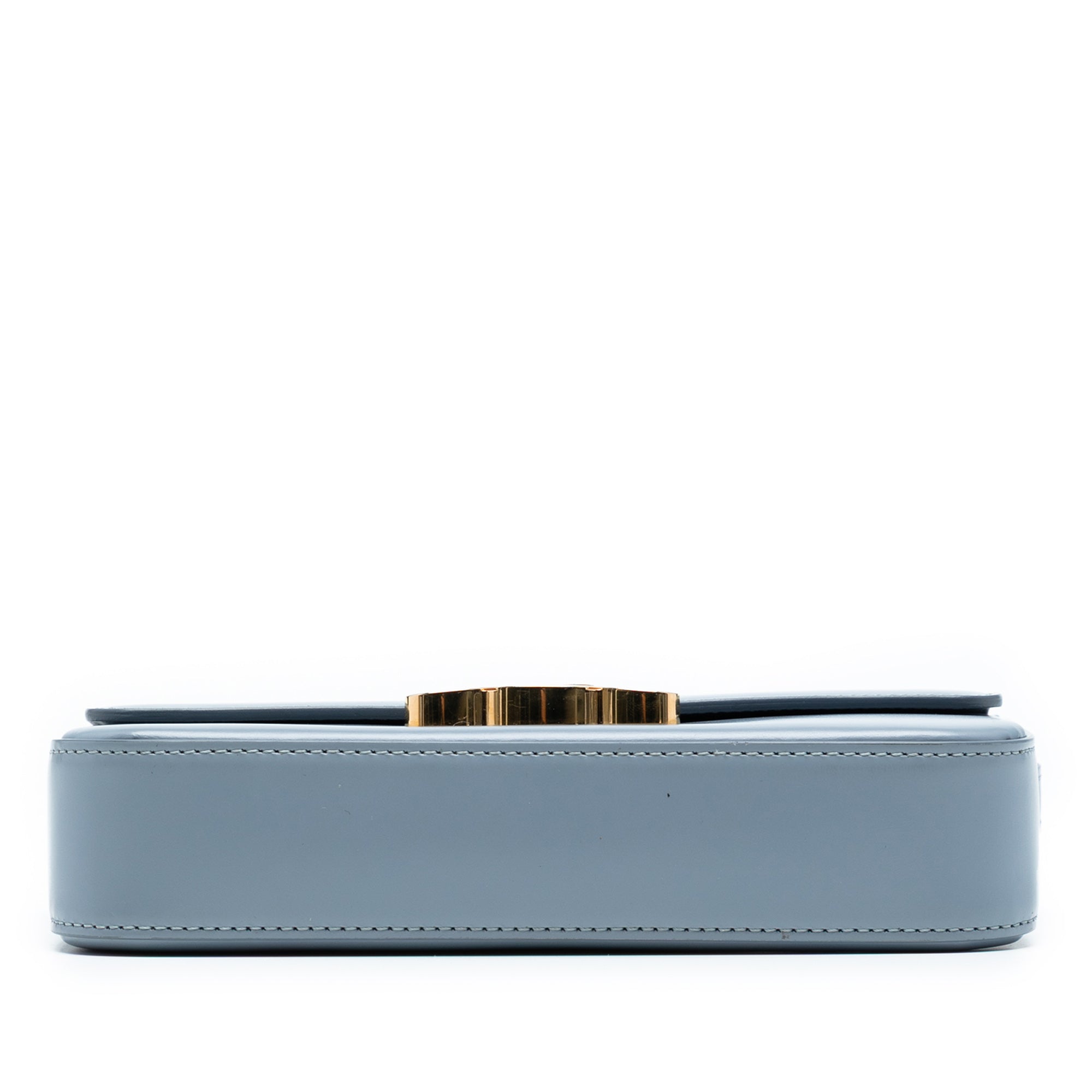 Shiny Calfskin Triomphe Claude Shoulder Bag