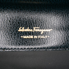 Leather Gancini Clutch