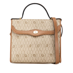 Honeycomb Coated Canvas Satchel
