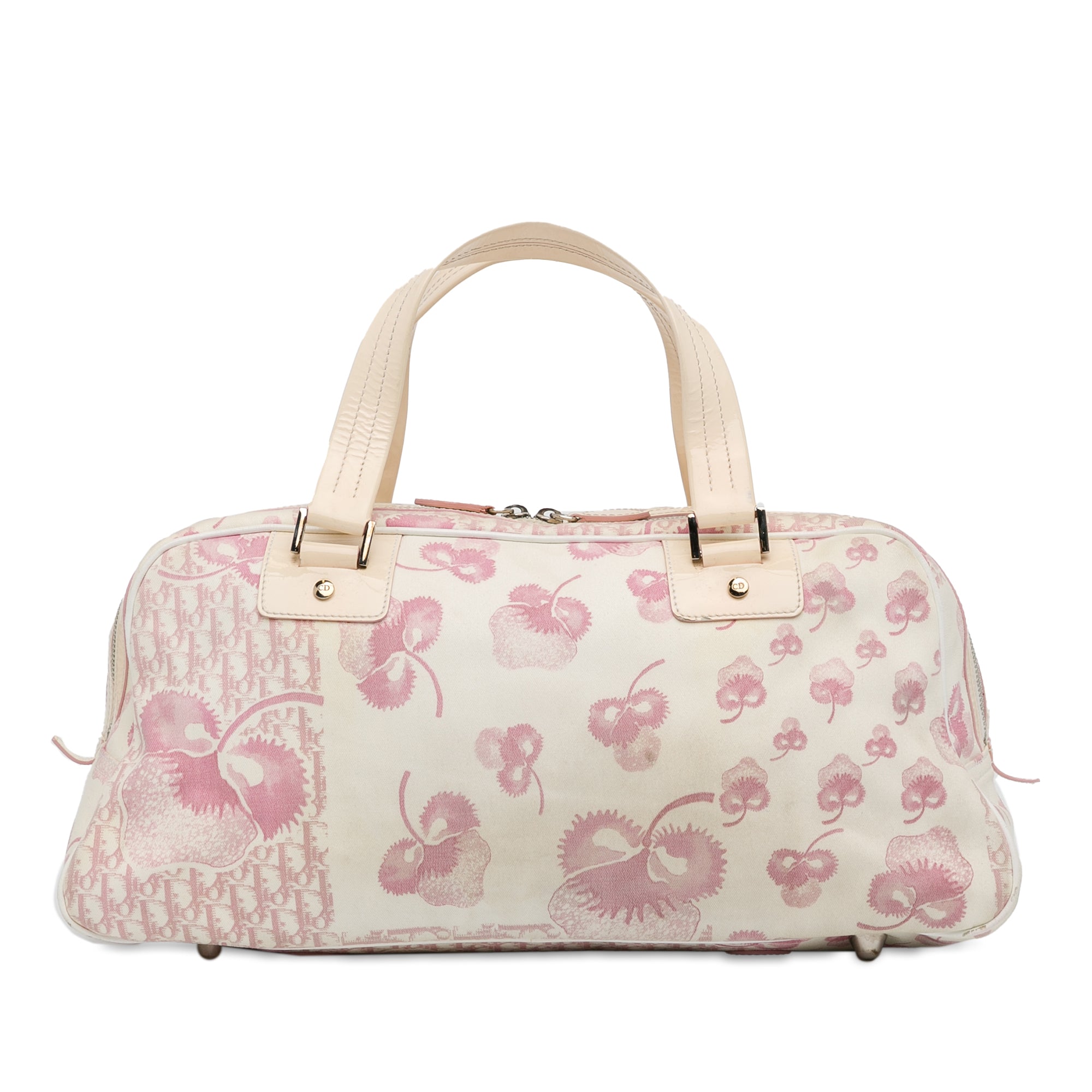 Oblique Girly Cherry Blossom Bowler Bag_2