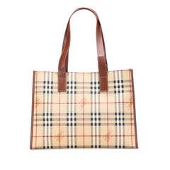 Haymarket Check Coated Canvas Tote