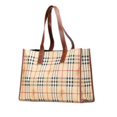 Haymarket Check Coated Canvas Tote