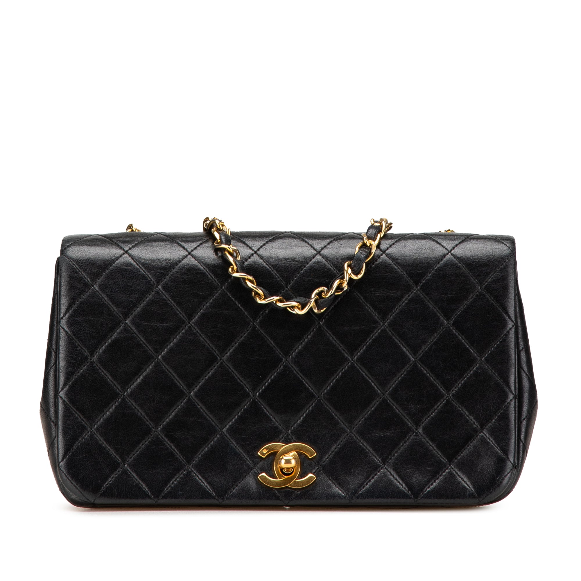 CC Quilted Lambskin Full Flap