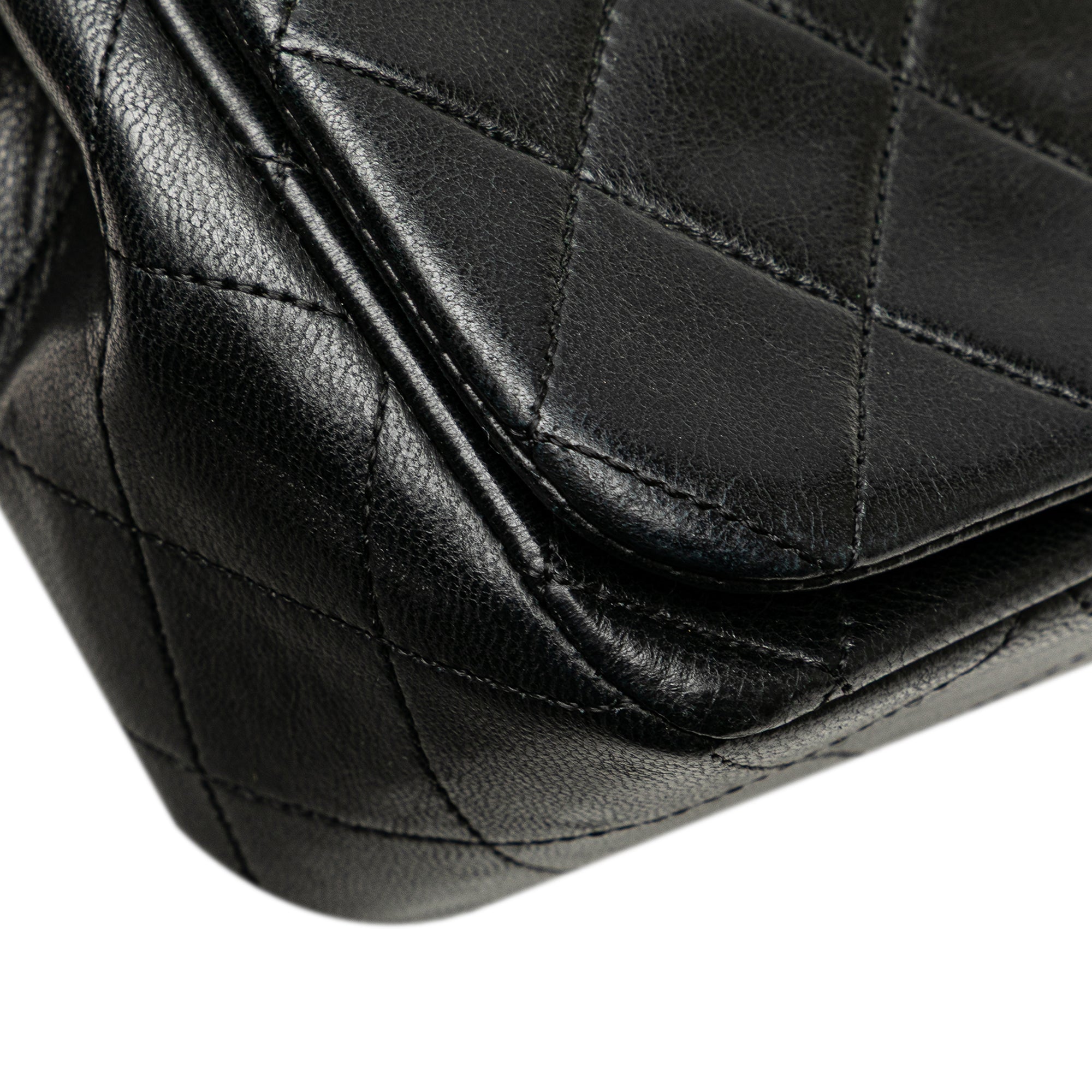 CC Quilted Lambskin Full Flap