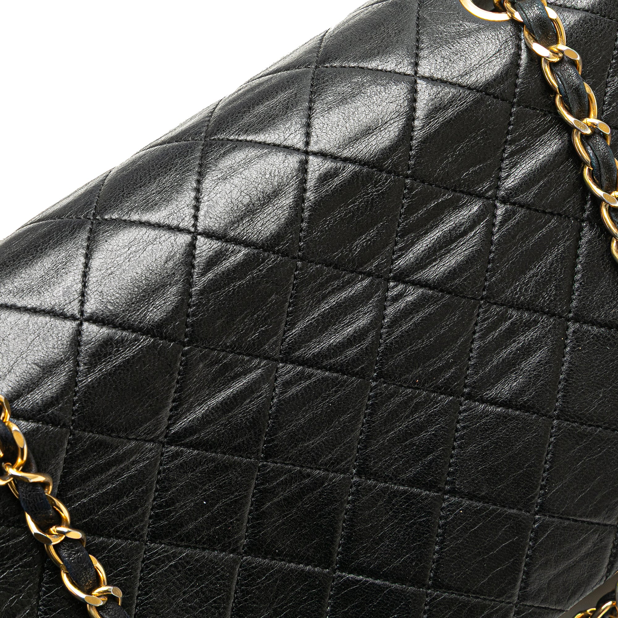 CC Quilted Lambskin Full Flap